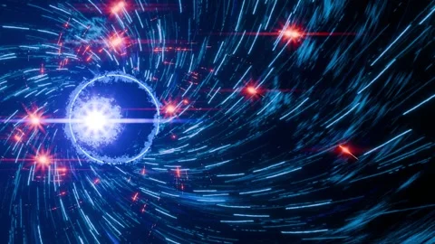Deep cosmic vortex pulses with electric energy. Stock Footage 342081232