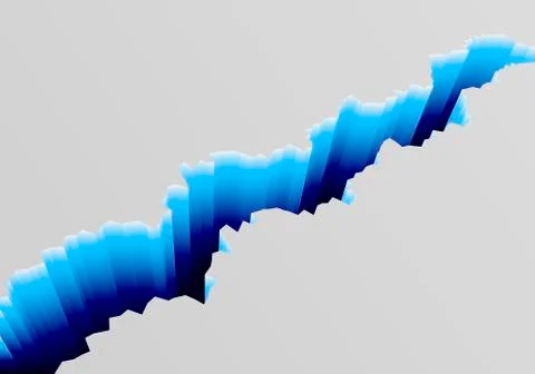 Deep Crack Ice Stock Illustration