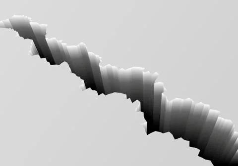 Deep cracked ground Stock Illustration