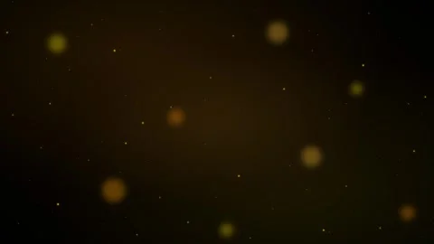 Deep dark background with scattered golden bokeh lights and small shimmerin.. 動画素材 336365061