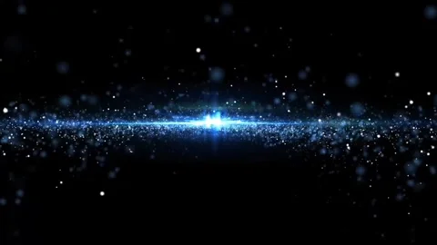 Deep Dark Nebula Particles Horizon Space Motion Background Stock Footage 277335349