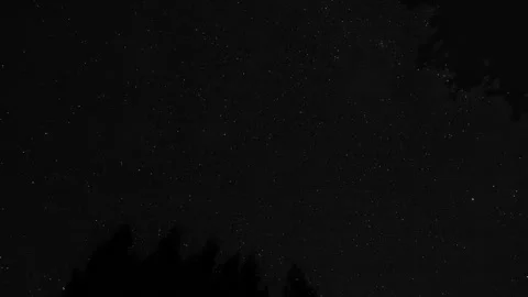 Deep Dark Sky With Stars Timelapse Stock Footage 166800871
