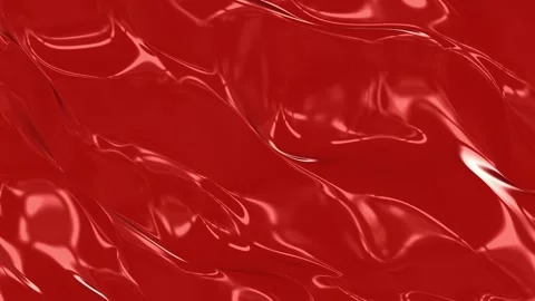 A Deep Dive into the Intense Texture of Glossy Red Liquid Surfaces: An Stock Footage 316876065