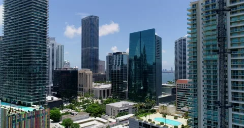 Deep into downtown Miami Stock Footage 157390715