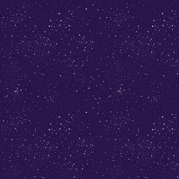Deep flat space design background with text. Stars light on dark purple color Stock Illustration