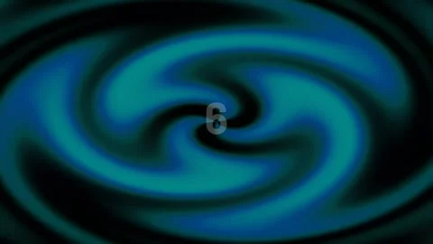 Deep flowing cyan and indigo abstract liquid vortex texture background Stock Footage 342093293
