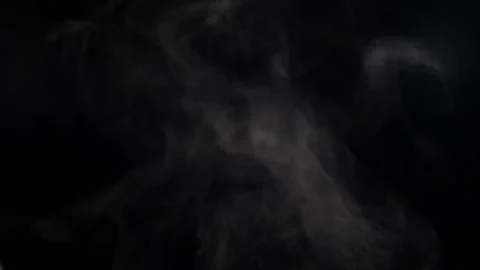 Deep Fog overlay black screen Stock Footage 155387723