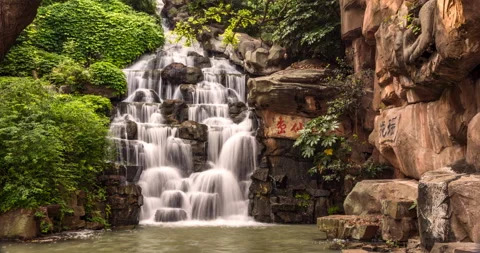 Deep forest waterfall (Word means fairyland) Видео 114805188