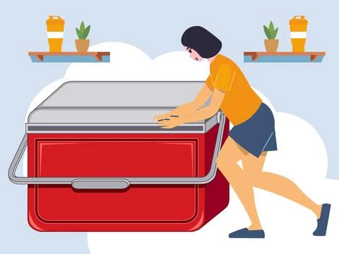 Deep Freezer Concept Illustration Stock Illustration
