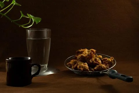Deep fried bonda placed on the table Stock Photos