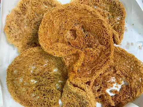Deep-fried catfish meat Stock Photos