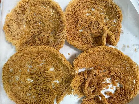 Deep-fried catfish meat Stock Photos