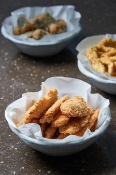Deep-fried chicken breast Stock Photos