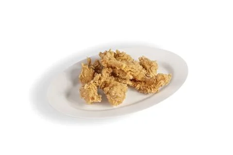 Deep fried chicken on dish Stock Photos