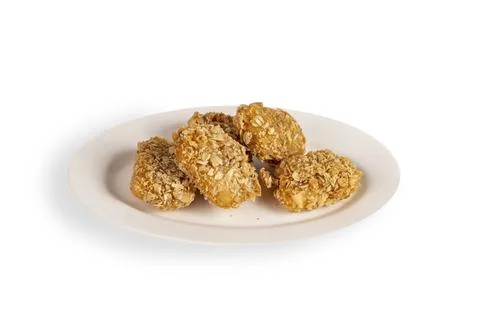 Deep fried chicken on dish Foto stock
