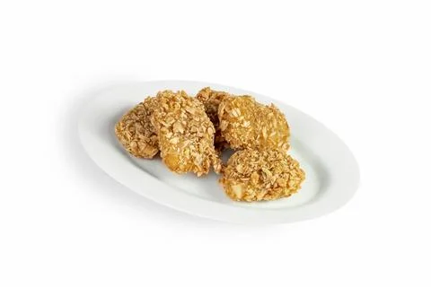 Deep fried chicken on dish Stock Photos