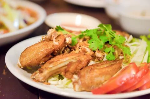 Deep fried  chicken 스톡 사진