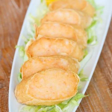 Deep Fried Chicken Roll Stock Photos