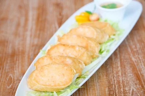 Deep Fried Chicken Roll Stock Photos