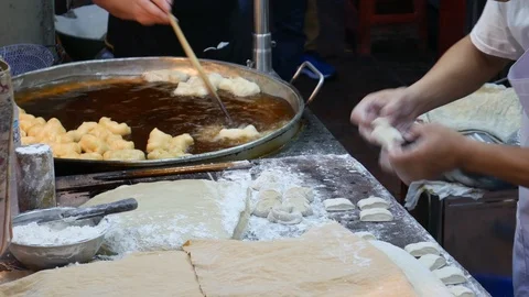 Deep-fried Chinese Dough 库存影片 107605324