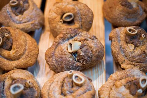 Deep Fried Crispy pork knuckle or German Pork Hocks Stock Photos