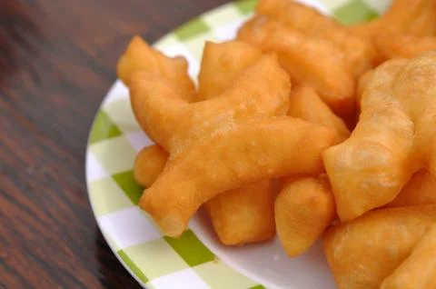 Deep-fried dough stick Stock Photos