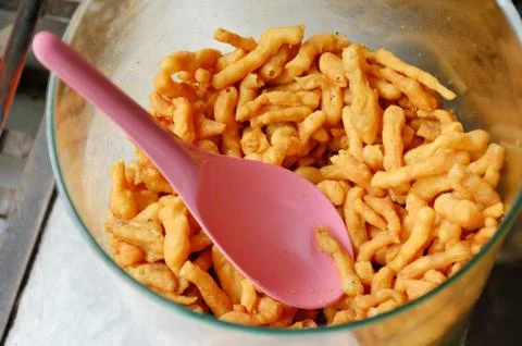 Deep-fried dough stick Stock Photos