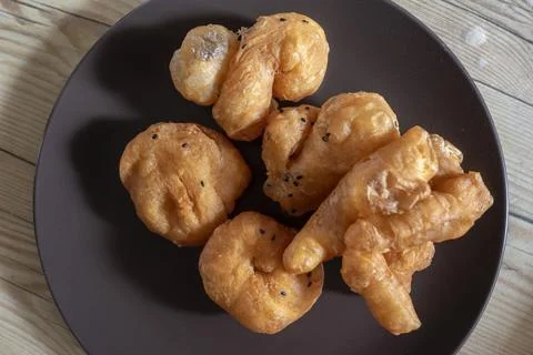 Deep-fried dough stick Stock Photos