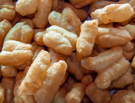 Deep fried dough sticks Stock Photos