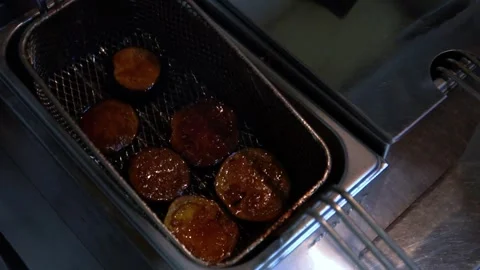 Deep Fried Eggplant Stock Footage 319207293
