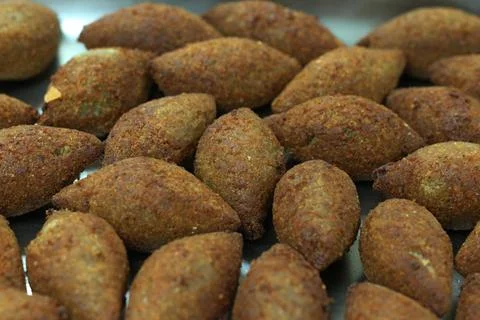 Deep fried kibbeh arabic style Stock Photos