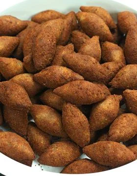 Deep fried kibbeh arabic style Stock Photos