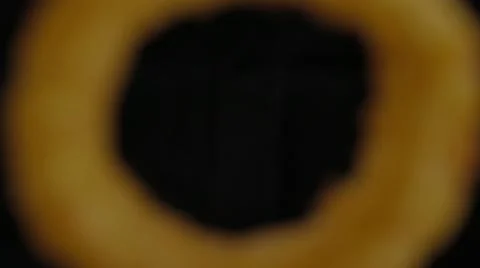 Deep Fried Onion Ring Single Stock Footage 42711293