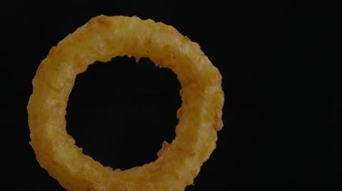 Deep Fried Onion Ring Single Video stock 42711324