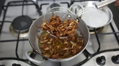 Deep Fried Onions Stock Footage 43194493