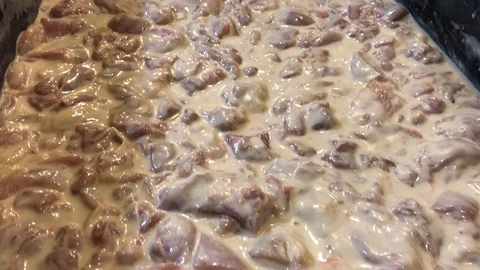 Deep Fried Pork Bites Stock Footage 121935057