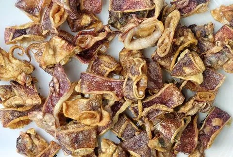 Deep Fried Salty Squid Stock Photos