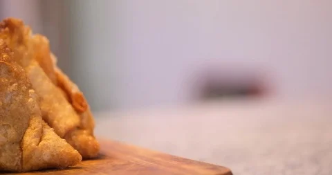 Deep Fried Samosa Stock Footage 118781065