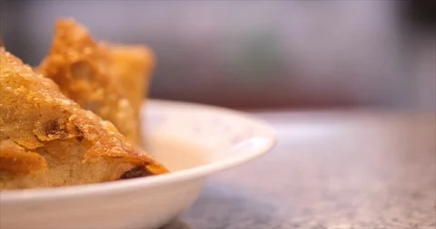 Deep Fried Samosa Stock Footage 118781237