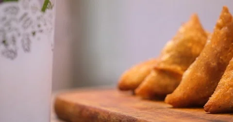 Deep Fried Samosa Stock Footage 118781297