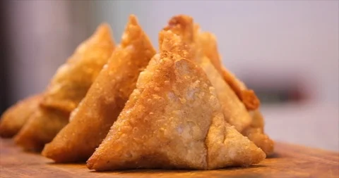 Deep Fried Samosa Stock Footage 118781508