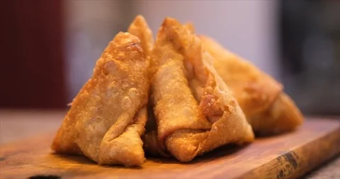 Deep Fried Samosa Stock Footage 118781515