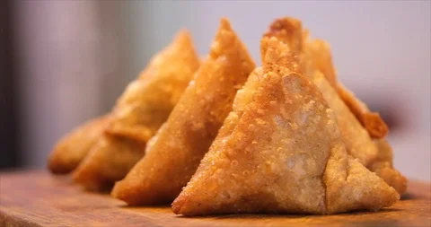 Deep Fried Samosa Stock Footage 118781568