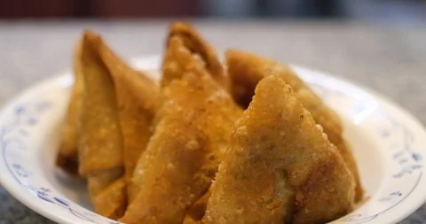 Deep Fried Samosa Video stock 118781712