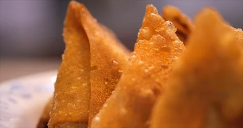 Deep Fried Samosa Video stock 118781784