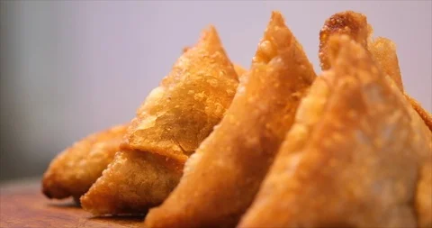 Deep Fried Samosa Stock Footage 118781837