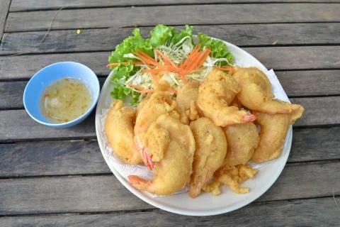 Deep Fried Shrimp Stock Photos