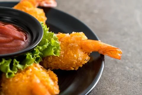 Deep fried shrimp Stock Photos