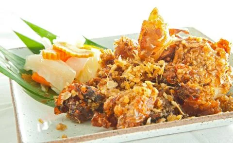 Deep fried soft shell crab Stock Photos