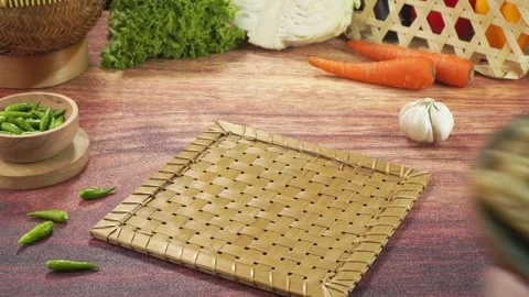 Deep fried tempeh or Tempe goreng is a traditional food from Indonesia Stock Footage 243798705